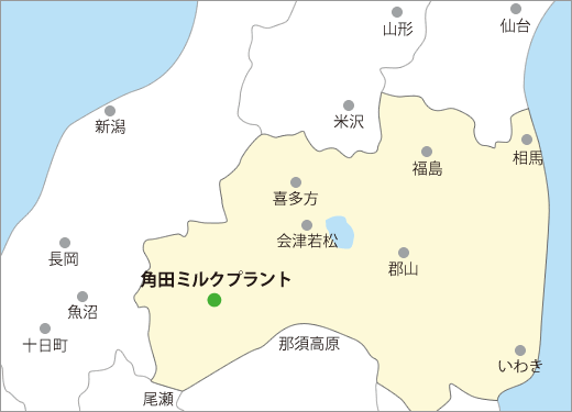 角田ミルクプラント所在地図